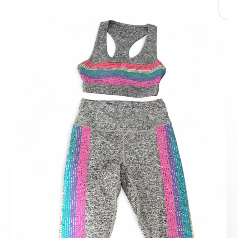 Spiritual Gangster Essential Tank & High-Waist Active Leggings w/ Sides Set XS